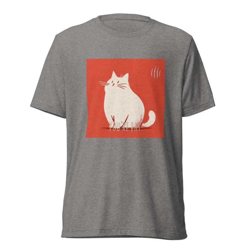 Fat CAt t-shirt — Cat District tri-blend shirt
